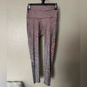 Peloton WITH Nala Riverstone Pebble Leggings Ombré Pink/Tan-SZ-Med NWT.